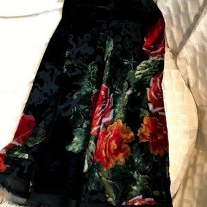 Gloria Gaudette Velvet Rose Skirt